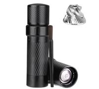 Homnoble Profesional Molinillo de Pimienta, Molinillo de Pimienta Metal de Alto Rendimiento Molinillo de Pimienta Manual de Aluminio Recargable con el Más Nuevo Diseño de Grado Externo Ajustable