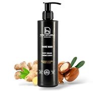 Homo Naturals Crema Hidratante Corporal Hombre BIO - Crema Cuerpo Hombre Natural con Ácido Hialurónico - Loción Corporal Hombre Perfumada - Orgánico y Vegano - 250 ml