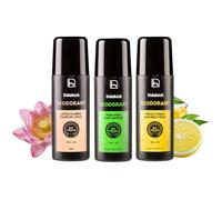 Homo Naturals Desodorante Natural Hombre sin Aluminio ni Parabenos Roll On - Desodorante Antibacteriano sin Químicos BIO - Ecológico sin Alcohol - Orgánico y Vegano 90 ml - 3 Pack