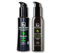 Homo Naturals Limpiador Facial + Gel Antiarrugas - Pack Regalo Hombres - Kit de Cuidado Facial Hombres - Cosmetica Masculina - Regalos para Hombre - Tratamiento Facial 100% Natural & BIO