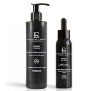 Homo Naturals Tratamiento Capilar Hombre - Champú Anticaída 250 ml + Sérum Densidad Capilar 100 ml - Kit para Cabello con Apariencia Más Fuerte y Voluminosa