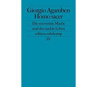 Homo sacer: Die souveräne Macht und das nackte Leben: 2068