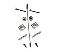 HOMOBABE 1 juego Anclaje Antivuelco para Muebles Kit de Seguridad para Mascotas Fijación Pared para Estantes Armarios y Mesas Instalación y Limpieza