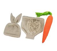 HOMOBABE 1 Juego Conjunto de Fotografía de Niña Recién Nacido con Diseño de Sombrero y Pantalones para Sesiones Fotográficas Adorables Ropa de Crochet para Niñas de Meses Accesorios