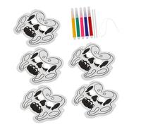 HOMOBABE 1 Juego Máscara de globo de garabato divertido dibujos animados mascaras para pintar fiesta máscara de ojo en máscara de la mascarada blanca Educación física