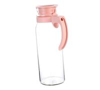 HOMOBABE 1 pieza Botella de Agua Grande de Diseño Transparente y Prueba de Fugas Jarra Multifuncional para y Bebidas Frías Contenedor Resistente al Frío para Uso Doméstico Color Rosa