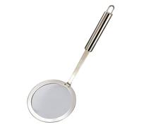 HOMOBABE 1 pieza Cucharón Colador Inoxidable para Cocina Herramienta de Skimmer para Fritos Fideos y Fondue Diseño de Asa Ergonómica y Orificio para Colgar para Almacenamiento Práctico