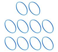 HOMOBABE 10 Piezas Anillo de Protección para Micrófono de Goma Azul, Accesorio Reemplazo para Rejilla de Micrófono Profesional Función Protectora