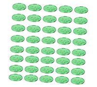 HOMOBABE 100 Piezas Moneda de trébol pequeño para Apoyo de Monedas de trébol Juguetes con Monedas de trébol Juguetes de Monedas de polivinilo Green