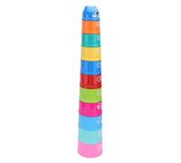 HOMOBABE 11Piezas Tazas Apilables Educativas para Juguete Interactivo de Aprendizaje Seguro para Desarrollo de Coordinación y