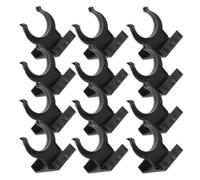 HOMOBABE 12 Juegos de Clips de Plástico para Zócalos de Pies de Gabinete, Accesorios para Muebles, Fácil Limpieza y Protección del Suelo, Diámetro de Apertura 27mm, Uso en Hogares y