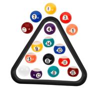 HOMOBABE 17 Piezas Accesorios Mini Billar para Bolas de Entrenamiento con Triángulo Seguro y Didáctico para Desarrollo Físico y Coordinación Casa y Escuela
