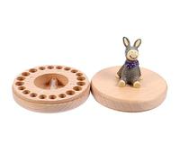 HOMOBABE 1juego Caja De Recuerdos De Dientes De Haya Organizador Personalizado Para Almacenamiento De Dientes Registro De Fechas y Notas Especiales