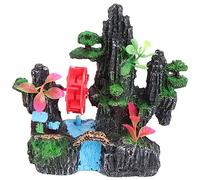 HOMOBABE 1pieza Decorativa para Acuarios Rueda De Agua y Molinete Accesorio para Peceras Paisaje Natural para Decoración De Acuarios y Hábitats Acuáticos