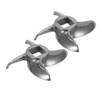 HOMOBABE 2 Cuchillas de Acero Inoxidable para Picadora de Carne, Resistentes al Desgaste y Fáciles de Limpiar, Accesorio para Uso en Cocina y Procesamiento de Carne