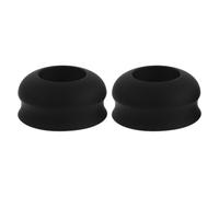 HOMOBABE 2 Piezas Anillo para Control Antideslizante de Ajuste para Agarre de Bate de Béisbol y Sóftbol, Silicona Negra Superficie Texturizada y Equilibrio en Juegos de Alta Intensidad