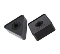 HOMOBABE 2 piezas Micrófono Estación Logo Cuadrado Triángulo para Entrevistas Compatible Mayoría de Micrófonos Instalación y Desmontaje Material Duradero Accesorio para Reporteros al Aire