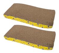 HOMOBABE 2piezas Juguetes para Rascar Gatos Almohadillas Rascadoras Prácticas De Suelo Rascador Doméstico Reutilizable para Gatitos De Interior