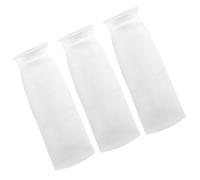 HOMOBABE 3 Piezas Bolsa de Filtro para Filtración Reutilizable para Acuario de Polipropileno Blanco Malla 3D en Panal y Anillo Plástico en Tanque de Agua