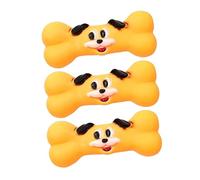 HOMOBABE 3piezas Juguete para Perros Pequeños De Sonido Chirriador Juguetes De Masticar para Mascotas Diseño De Cara De Perro para El Estrés Conducta Destructiva