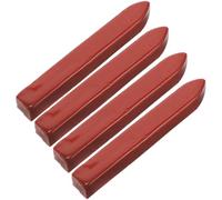 HOMOBABE 4 Barras de Lacre Rojo para Sellos de Cera, Material de Cera para Sellos, Fácil de Usar y Se Seca Rápido, Adecuado para Mapas y Manuscritos Vintage