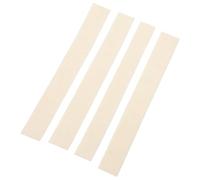 HOMOBABE 4 Piezas de Tiras de Fieltro para Teclas de Instrumentos de Viento, Protección contra Desgaste, Sonido Superior, Color Blanco para Práctica Musical