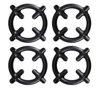 HOMOBABE 4 Soportes de Hierro para Estufa de Gas Superficie Lisa y Diseño Especial Rejilla para Hornillo de Gas Paquete de 4 Piezas