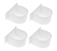 HOMOBABE 4piezas Comedero Colgante para Pájaros Alimentador De Jaula De Diseño Sencillo Contenedor De Alimento para Periquitos y Cotorras De Fácil De Limpiar y Montar