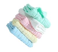 HOMOBABE 5 piezas Toalla Facial Reutilizable para Bebés Paquete Algodón Ultra para Cuidado Piel del Recién Nacido Toallas para Manos y Cara Absorbente y Práctica