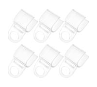 HOMOBABE 6 Clips para Anillos de Cortina de Plástico Diseño en U para Cortinas y Persianas, Agarre Firme Que Evita Deslizamientos en Tratamientos de Ventanas