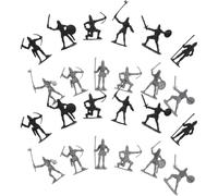 HOMOBABE 60 Piezas Figuras de Soldados Medievales de Plástico Modelos de Caballeros y Guerreros Antiguos Juguetes Históricos para Aula Colección Educativa