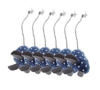 HOMOBABE 6piezas Juguetes Interactivos para Gatos Forma De Ratón Suave Peluche y Catnip para Mantener Tu Gato y Feliz Interiores