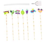HOMOBABE 7 Piezas Decoración Colgante de Techo para Jardín de Infancia Set Vehículos Colores Surtidos Ornamentos Duraderos y Ecológicos para Aula
