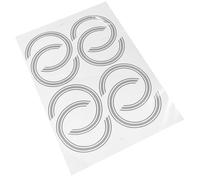 HOMOBABE 8 piezas Pegatinas Decoración Inlay para Agujero de Sonido Guitarra Acústica Autoadhesivas Papel Resistente Fácil Instalación para Músicos y Aficionados