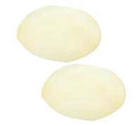 HOMOBABE Accesorios para Tambores Africanos 2 Piezas Parche Piel Cabra 35 CM Diámetro Recambio Cuero Natural para Suministros de Percusión