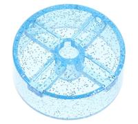 HOMOBABE Adaptador de Vinilo P45, Adaptador de Disco Grande, Plástico Azul, Diseño Plano, Estabilizador para Tocadiscos y Ejes de Plato, para Djs Profesionales y Oyentes Ocasionales,