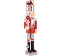 HOMOBABE Adorno Navideño de Cascanueces Figura de Cascanueces de Navidad Soldado de Madera Rojo, Decoración y Ambiente Alegre, Mesa y Fiestas de Navidad
