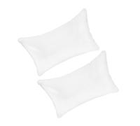 HOMOBABE Almohada Inflable de PVC Transparente Portátil y Fácil de Llevar, Pack de 2 Unidades para Viaje y Uso en Coche o Silla de Oficina