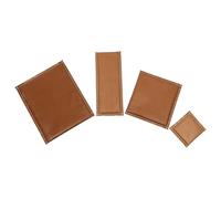 HOMOBABE Almohadilla para Prensa de Calor Reutilizable de Material Sintético Marrón para Proyectos de Transferencia Térmica y Planchado Diario 4 Piezas