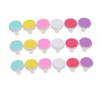 HOMOBABE Almohadillas Para Pulir Uñas Niño, Cabezales De Pulido Eléctrico, Material Papel Abrasivo, Tamaño Compacto, Uso Seguro Para Bebés, Kit 18 Piezas Multicolor Para Cuidado Infantil