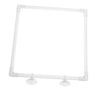 HOMOBABE Anillo Alimentador Flotante Cuadrado con Ventosa Comedero De Acuario De Acrílico Transparente para Peces y Plantas Tanque Herramienta De Alimentación