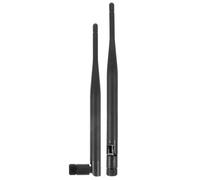HOMOBABE Antena WiFi de Varilla Omnidireccional 24/58 GHz Doble Banda 5 Dbi Conector SMA para Router y Dispositivos Gprs 2 Unidades Alta Ganancia y Mejora de Señal Inalámbrica
