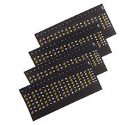 HOMOBABE Aplicación Sencilla y Guía Clara para Diapasón de Guitarra en Pvc Negro 4 Pegatinas para y Principiantes en Guitarra Acústica y Eléctrica