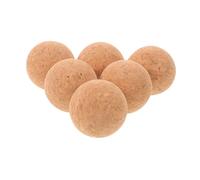 HOMOBABE Balones de Futbolín y Reducción de Ruido 6 Piezas de Corcho Peso Equilibrado Accesorio Adecuado para Mesa de Madera para Juegos de Futbolín en Casa y Mini Mesas