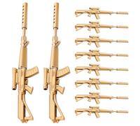 HOMOBABE Bolígrafos de Escritura Multifunción Dorados Diseño Ergonómico y Portátil, 10 Piezas Ideales para Material Escolar y Papelería Creativa