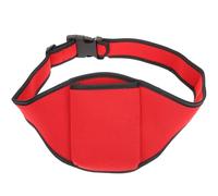 HOMOBABE Bolsa de Cinturón para Micrófono Portátil en Fibra de Poliéster Roja, Resistente y Oculta Ropa, Adecuado para Deportes y Danza