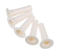 HOMOBABE Boquilla para Pajita de Silicona Beige, 5 Piezas Reutilizables, Diseño Desmontable y Fácil de Limpiar para Vaso Deportivo y Botella de Boca Ancha
