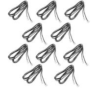 HOMOBABE Cable de Línea Fija de 4 Núcleos Rj11 2 Metros 10 Unidades Cable para Teléfono Fijo de Alta Transmisión Accesorios para Teléfono de Casa y Oficina