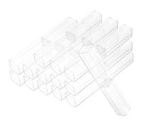 HOMOBABE Caja para Bolígrafos Transparente Pequeña de Plástico, Estuche Cuadrado Cristalino 15,7x2,5x2,5 Cm, Set de 25 Piezas para Almacenamiento Portátil y Organización en Viajes y