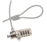 HOMOBABE Candado Cable De Seguridad para Portátil De 1,8 m para Uso Profesional Combinación De 4 Dígitos, Cable Resistente De 3,5 Mm, Compatible Computadoras y Estaciones De Acoplamiento, Color Negro